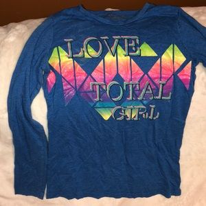 total girl long sleeve tee